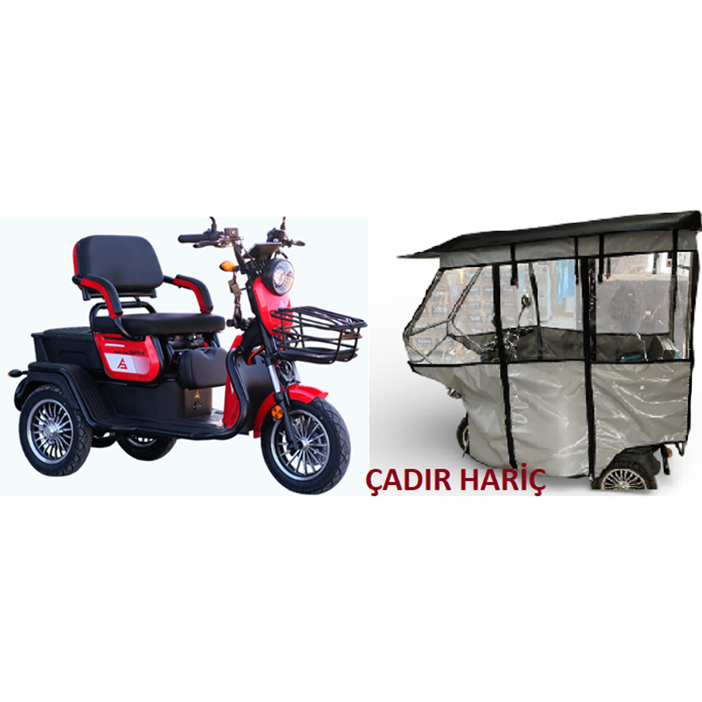 ÜÇ TEKERLİ TENTE(62x166)+SİPERLİK+BAĞLANTI DEMİRLERİ SFM IHLARA