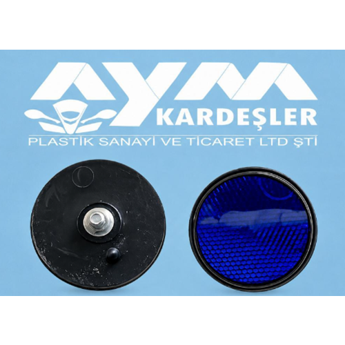 YUVARLAK REFLEKTÖR MAVİ 6mm Adet